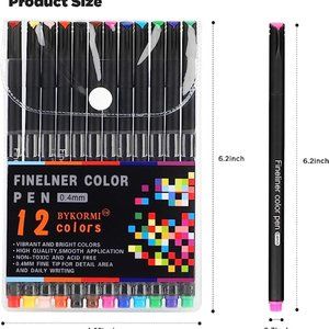 1pack of Journal Planner Pens Colored Pens Fine Point Markers Fine Tip Drawing